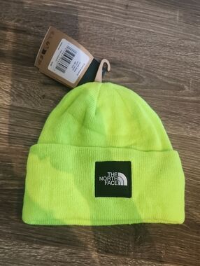 The North Face Big Box Beanie  Safety Green - One Size Fits All